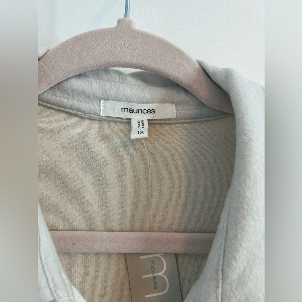 NWT Maurices Ombré Long Sleeve Button Down Size 1X - Picture 4 of 6